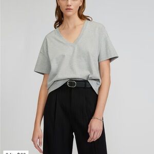 2 Everlane The Organic Cotton Slouchy V-Neck tees